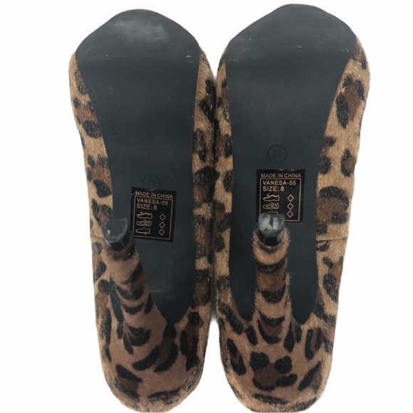 2 pairs leopard print heels Size 8 - Picture 7 of 8